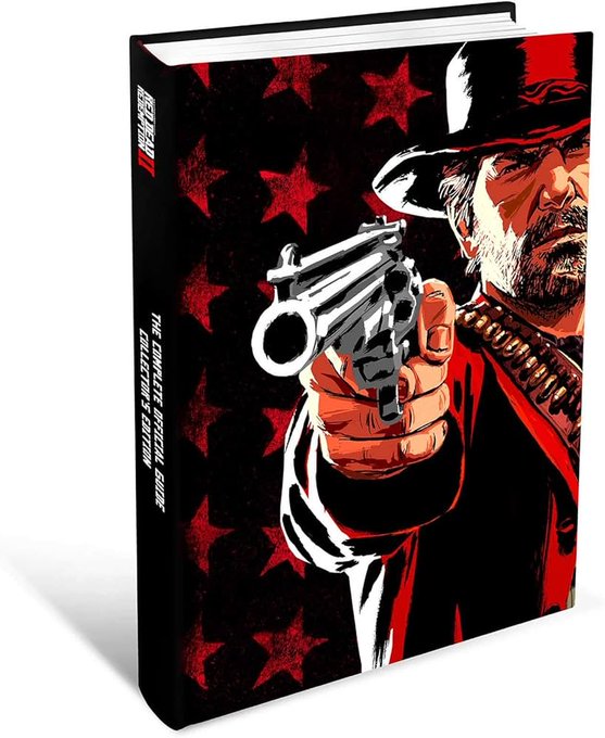 A black and red guide book with a gunslinger on the cover.